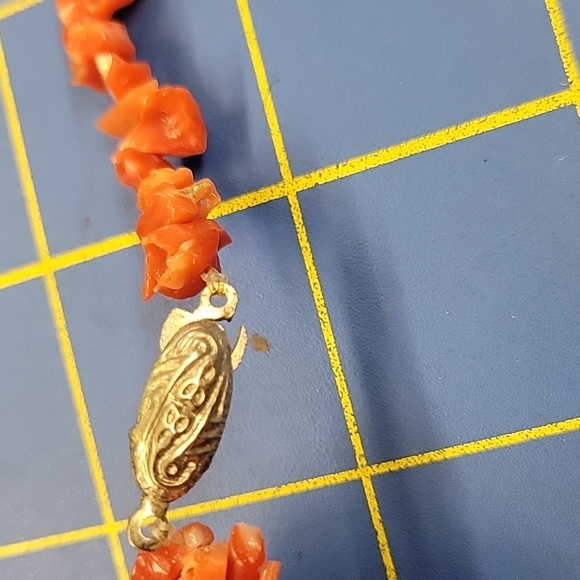 Reddish Seashell Necklace 16" Beach Sea - Picture 2 of 4